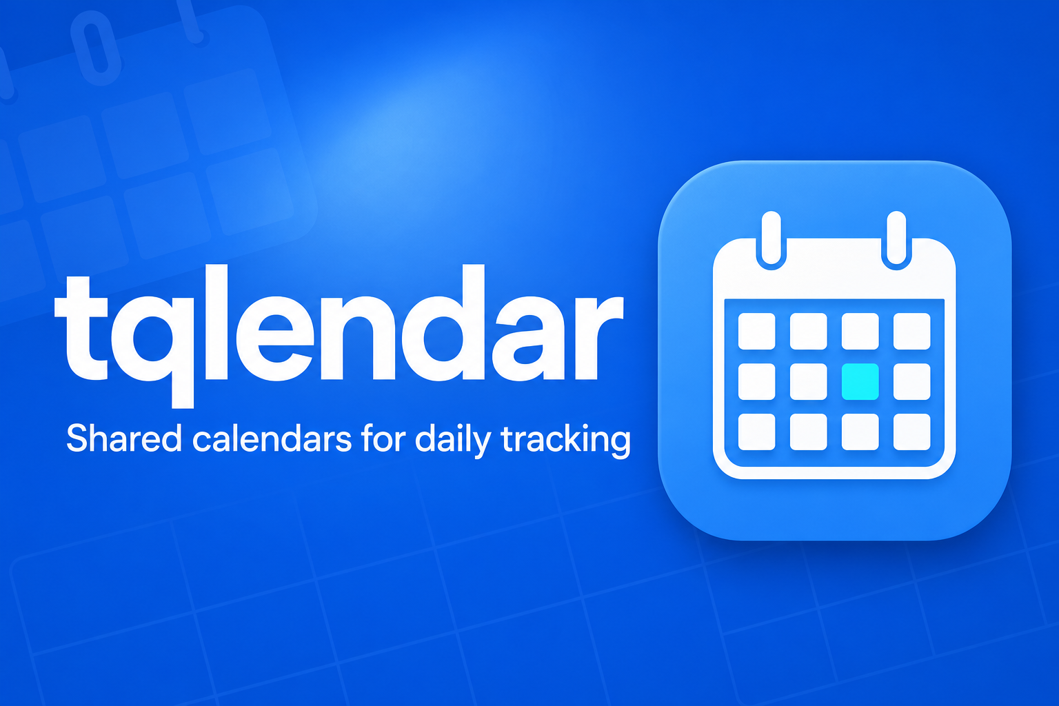 tQlendar — Shared calendars for daily tracking